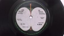 THE BEATLES R 5814 Come Together/Something rare 'Solid centre' SINGLE INDIA VG+ picture