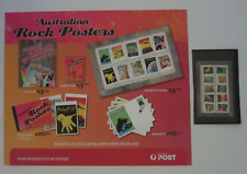 AUSTRALIAN ROCK POSTERS INSTORE POST OFFICE A2 POSTER WITH STAMPS picture