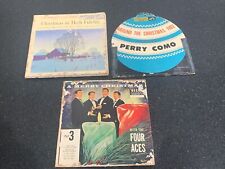 VINTAGE 45 RPM Christmas Vinyls, Lot Of 5, Four Aces, Perry Como, Orchestra… picture