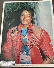 Michael Jackson Signed A4 Picture Beat It picture