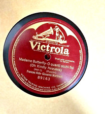 Lot of (12) 78 RPM 12” Victor Records in Vintage Record Book RARE See Pics picture
