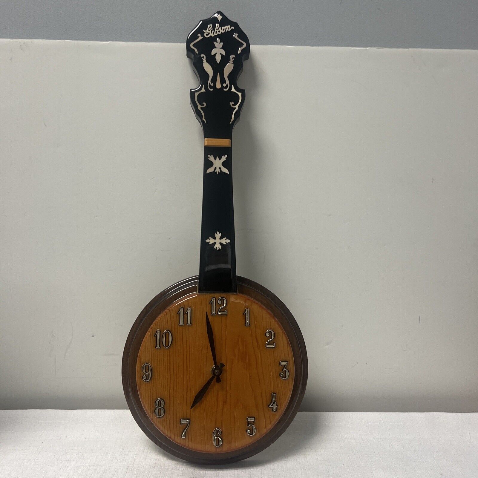 Gibson Banjo Shaped Wall Clock