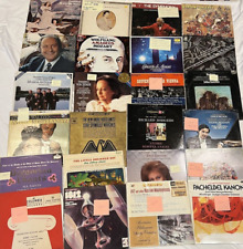 Huge LOT 24 Classical Music Vinyl Records - All Ultrasonically Cleaned picture