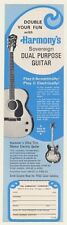 1970 Harmony Sovereign Dual Purpose Guitar Print Ad picture