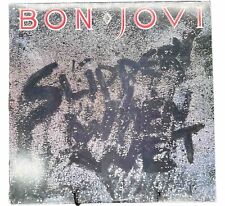 Bon Jovi Slippery When Wet Vinyl LP 1986 Mercury Jon Bon Jovi Richie Sambora Vtg picture
