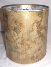 Vintage STIFFEL Gold Drum Barrel Lamp Shade Replacement 9 1/2