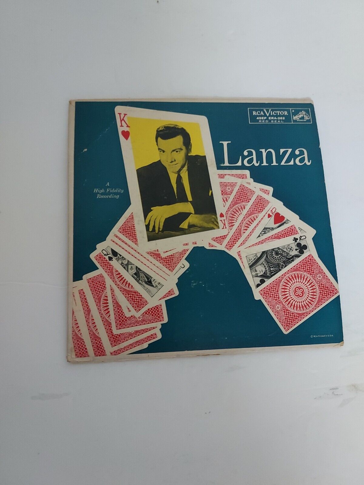45 RPM Vinyl Record Mario Lanza Lanza VG