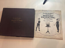 Vintage 1921 Health Builders Weight Reducing Exercises 78 RPM Records Binder picture