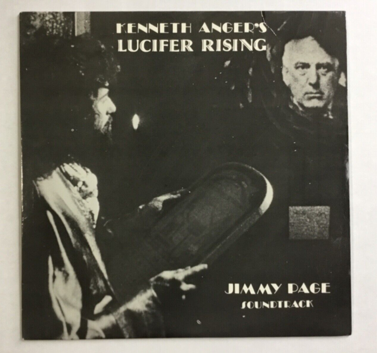 Rare Jimmy Page of Led Zeppelin Lucifer Rising soundtrack on blue vinyl