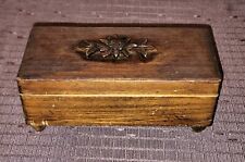 Vintage Wooden Music Jewelry Box 