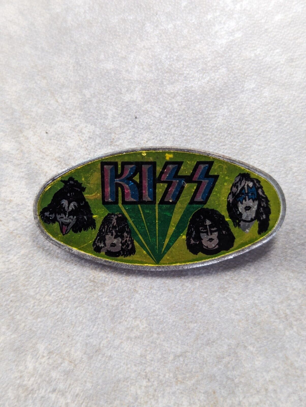 Vintage 80s KISS PIN BADGE Purchased Around 1986