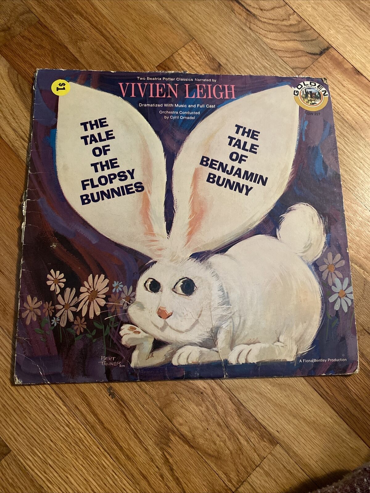 Rare Vivien Leigh Vinyl: The Tales Of Flopsy Bunnies. Vintage Original. Worn.