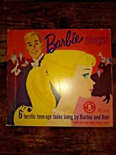 Barbie Sings vinyl record 45 RPM Mattel NO. 840 ©️1961 picture