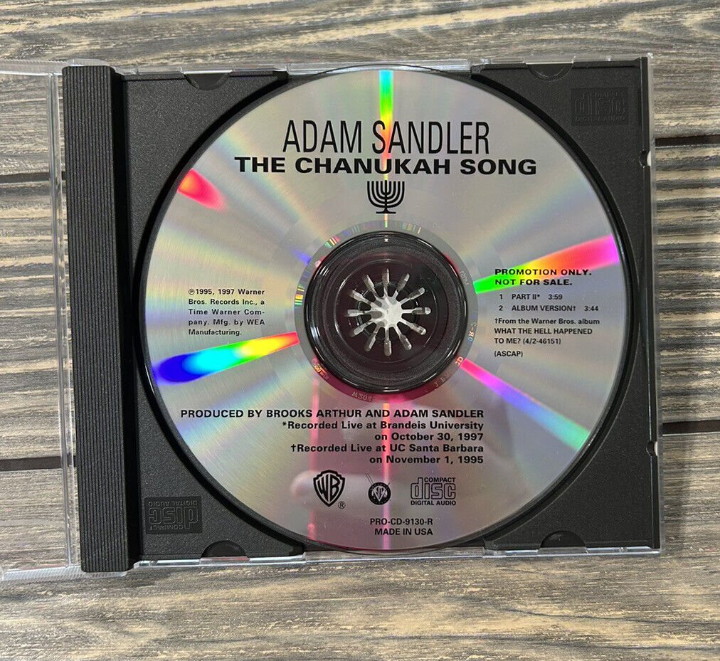 Vintage 1994 Adam Sandler The Chanukah Song CD Promo Warner Bros