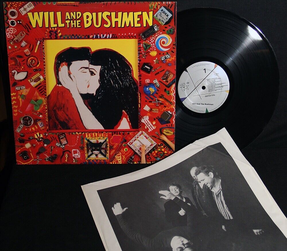 Wil & The Bushmen-SBK-K1-92875-Vintage 1989 DJ LP-Gold DJ Emboss-Custom Inner