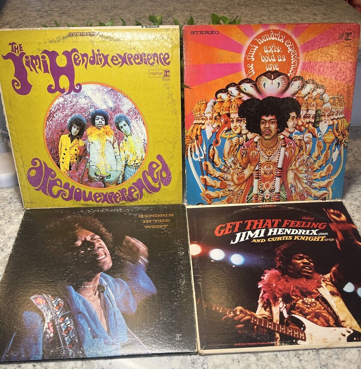Lot Of 4 Vintage Jimi Hendrix Vinyl Albums
