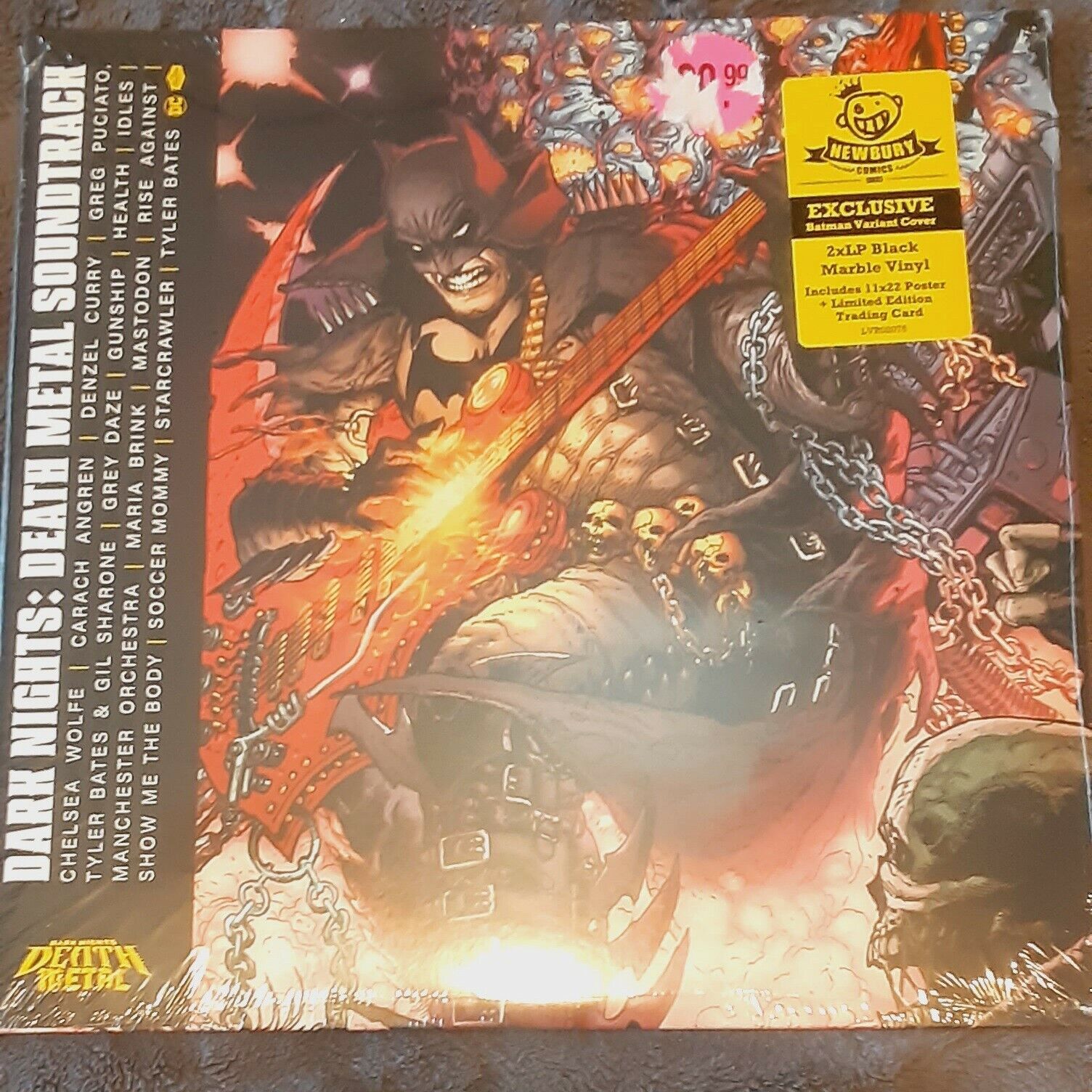 Dark Nights: Death Metal Soundtrack 2 LP Black Marble Color Vinyl Batman LIMITED
