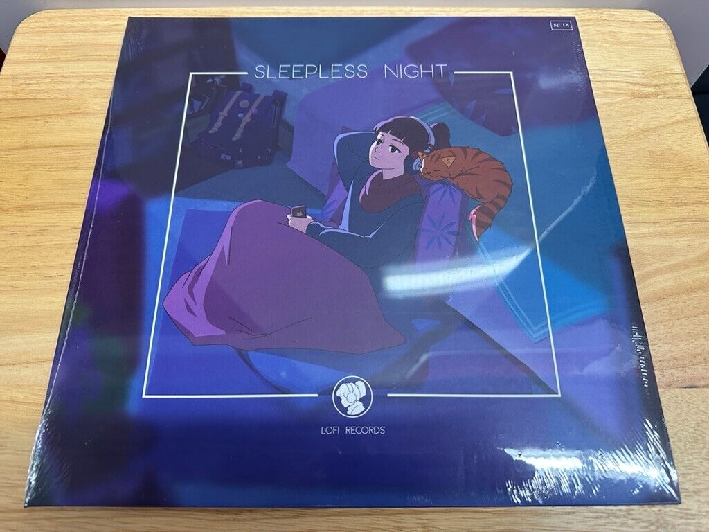 NEW LOFI GIRL Sleepless Night Opaque Purple Violet Color Vinyl LP /1700 IN HAND