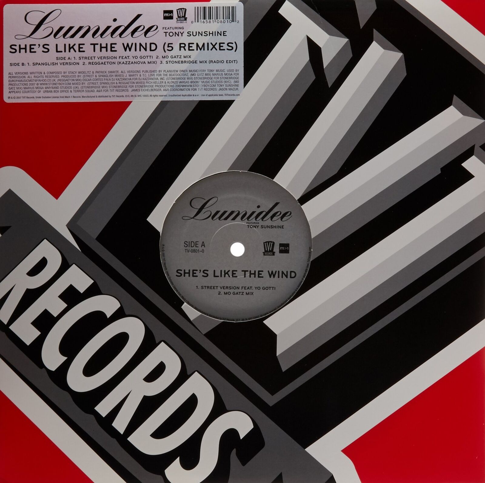Lumidee She\'s Like the Wind Remixes (Vinyl)