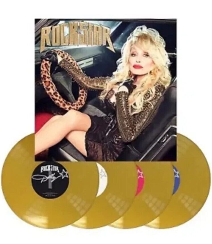 New, Sealed Dolly Parton Rockstar ⭐️ Metallic Gold Vinyl 4 LP Boxed Box Set