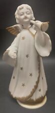 Vintage Schmid Bros. Japan Musical Windup Angel w Trumpet- Plays Laura's Theme picture