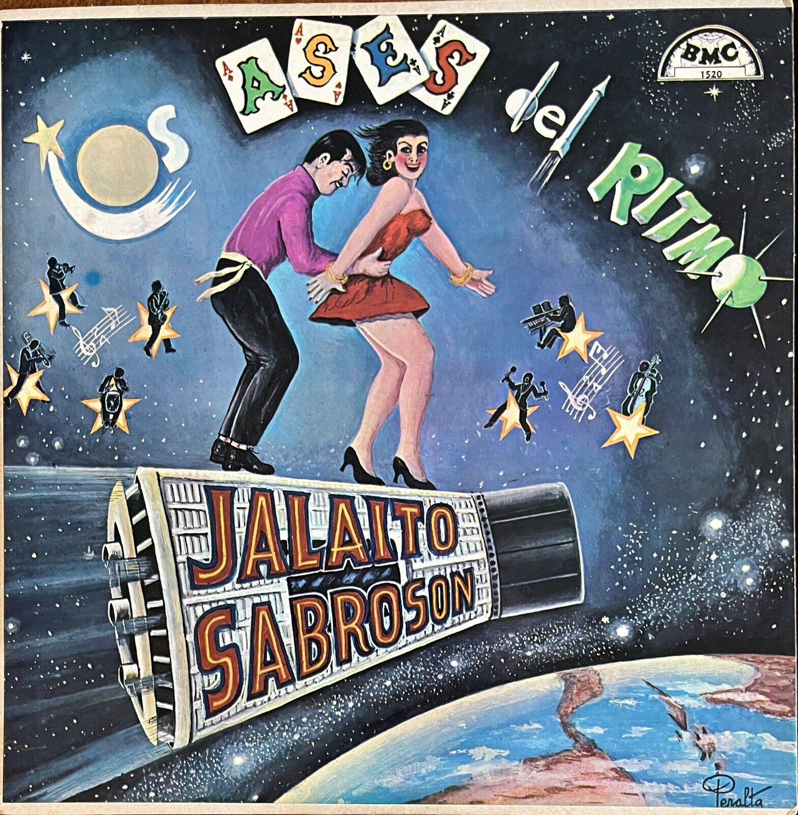 LOS ASES DEL RITMO Jalaito Sabroson COLONIA LP Vintage Cumbia/Merengue RARE