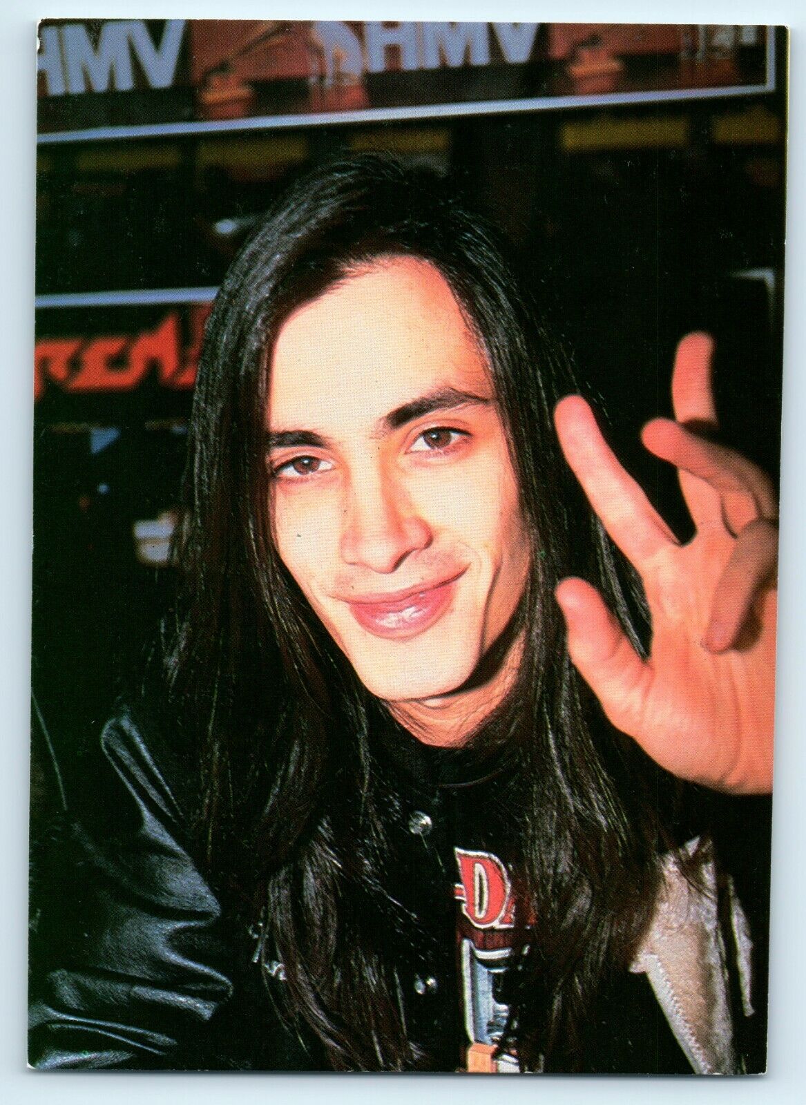 POSTCARD Nuno Bettencourt  EXTREME 1980'S MUSIC UNPOSTED VINTAGE 8O'S