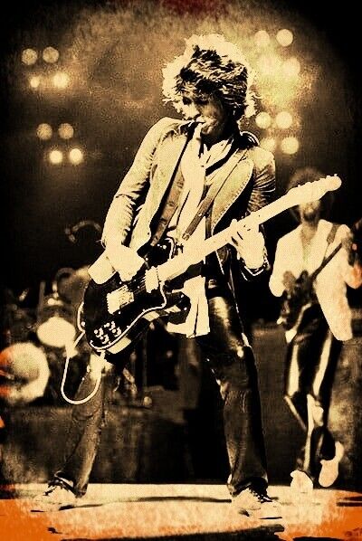Fridge / Tool Box Magnet -  Digital - Keith Richards  -  Rolling Stones #311