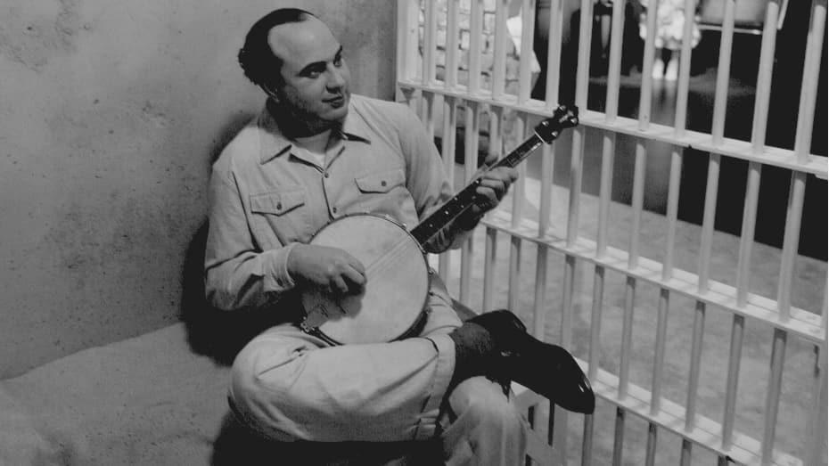 Capone playing a banjo, Mafia, vintage photo reproduction High quality 140