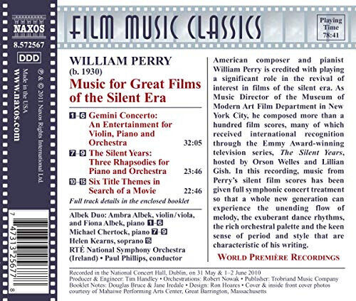 Music for Great Films of the Silent Era by Various Artists