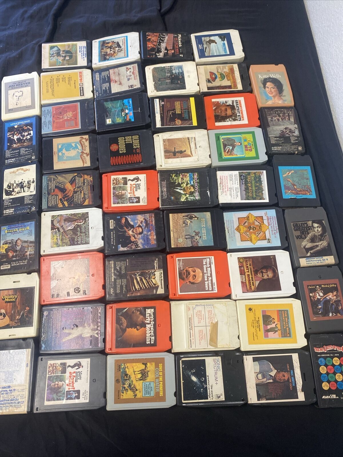 Lot of 48 mixed 8 tracks various artist as is