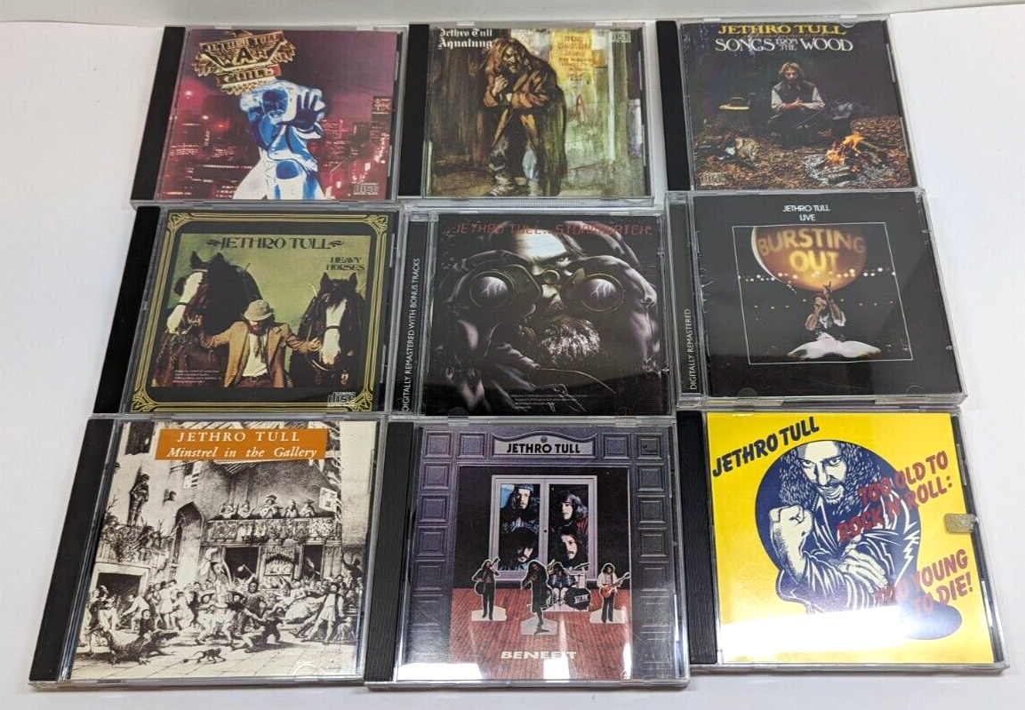 Jethro Tull Music CD Lot Of 9, Rock, Folk