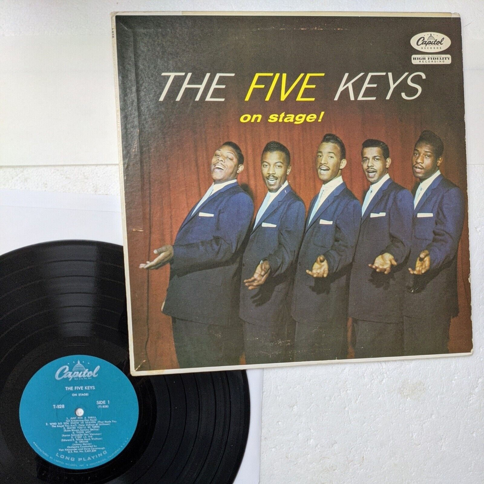 Five Keys ON STAGE Capitol 828 Orig MONO Thumb (penis) Cover VG+++ vinyl mc 60