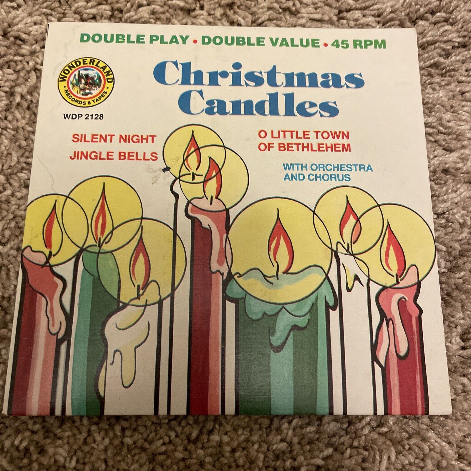 CHRISTMAS CANDLES Wonderland Records 45rpm 60s
