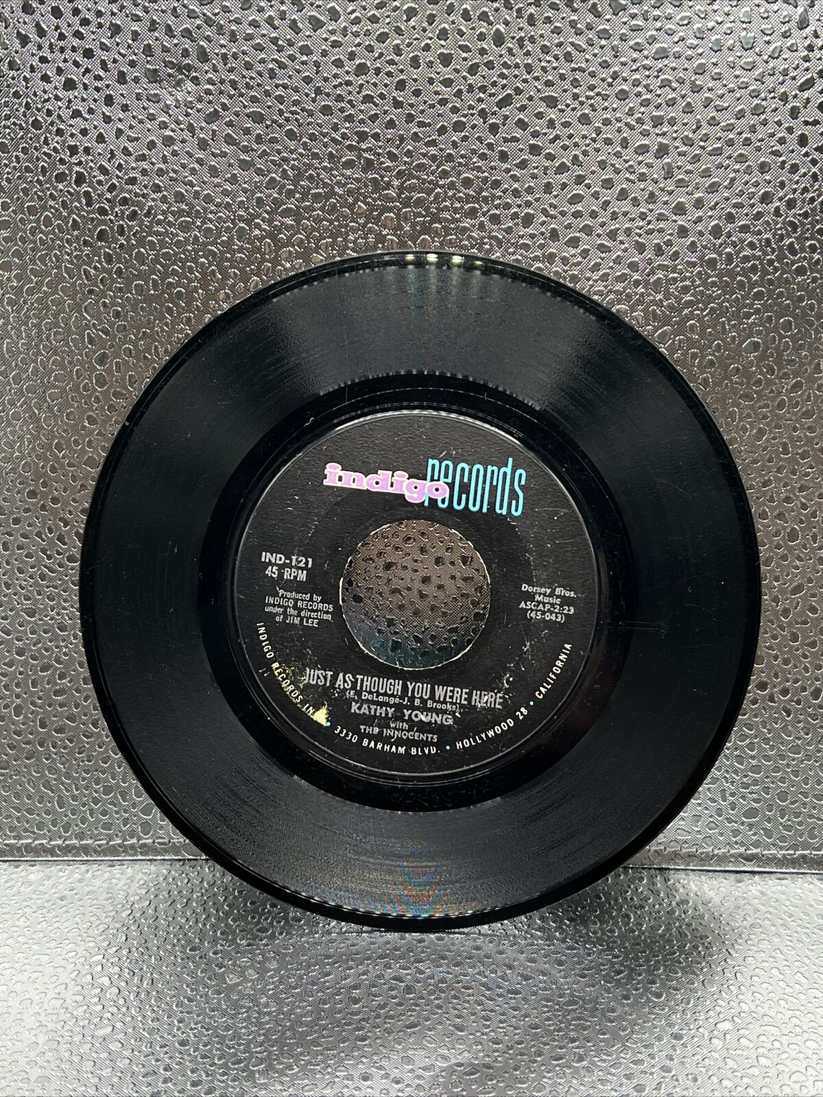 Kathy Young Just As Though You Were Here / Parents Talked It Over Vintage 45 EX