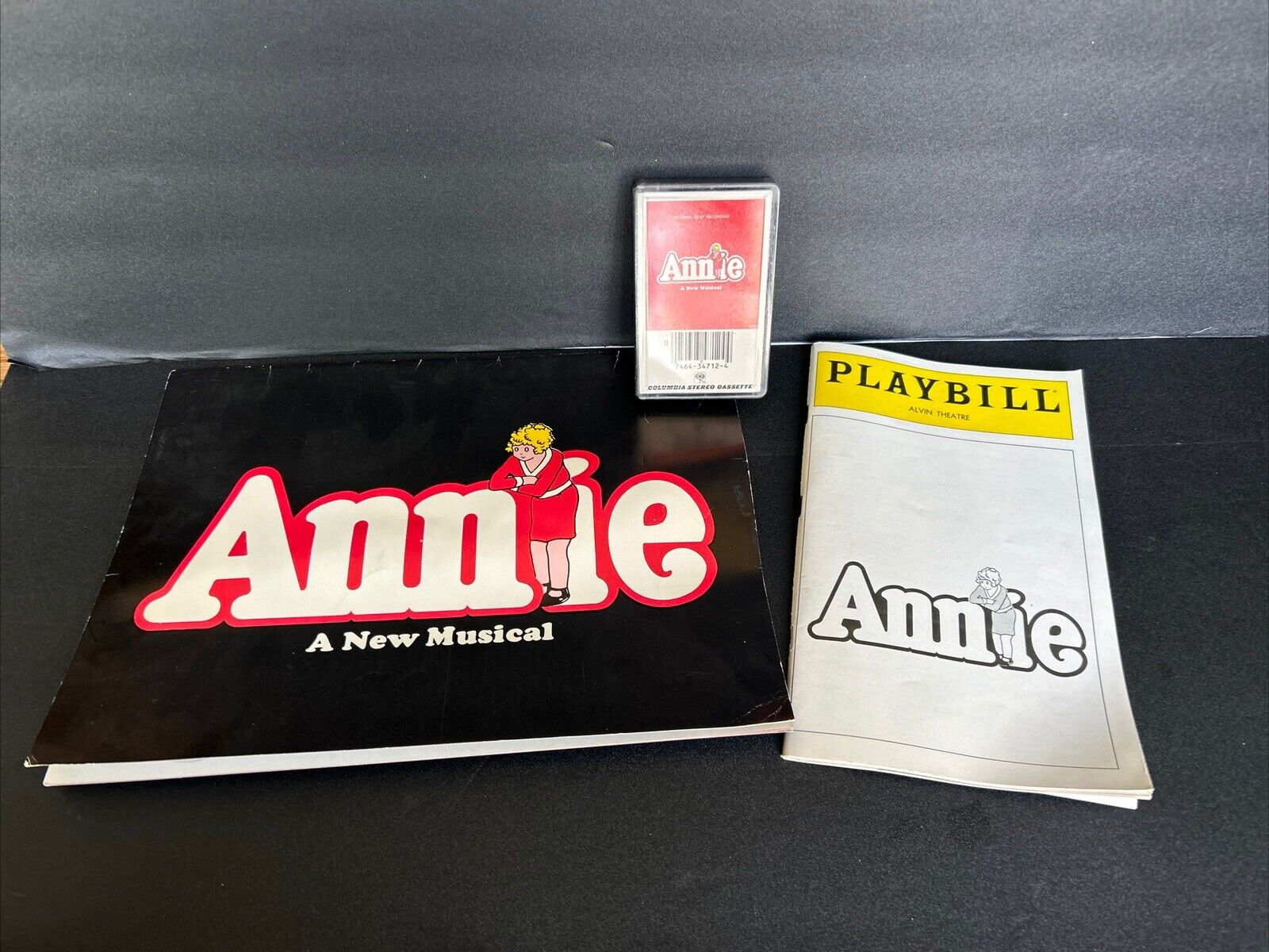 Vintage Annie A New Musical , Playbill , And Cassette 
