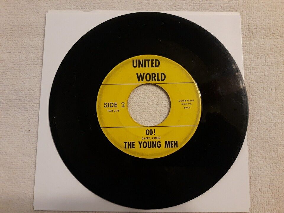 The Young Men/Go/Too Many Times 45 RPM (Error Label)