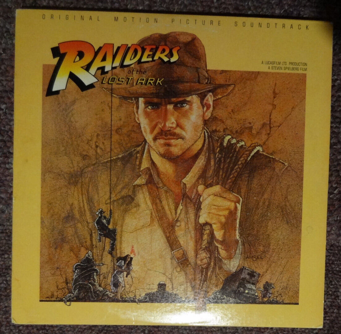 Vintage Raiders Of The Lost Ark Original Motion Picture Soundtrack 1981 Vinyl Lp