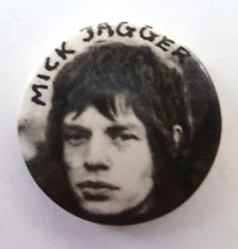 Mick Jagger, Rolling Stones 1970/80s Original Vintage Pin Badge  Blues Rock #2 picture