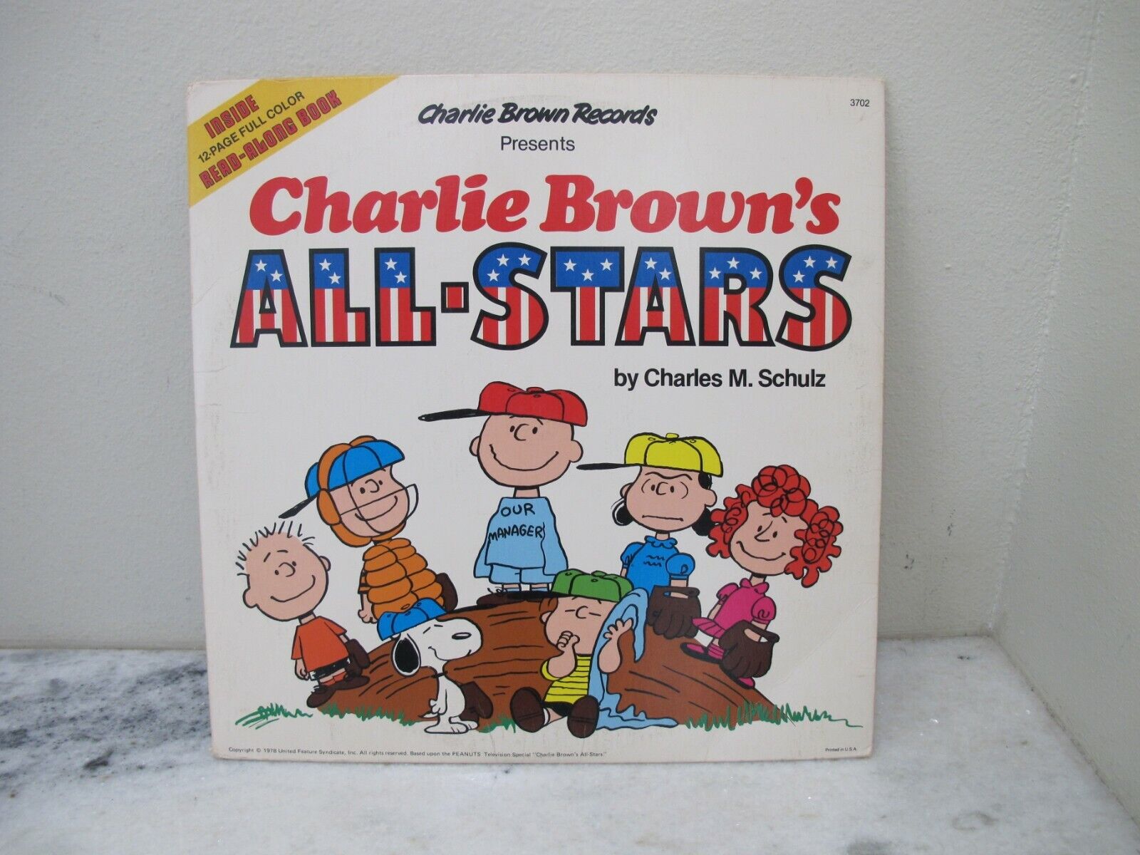 CHARLIE BROWN\'S ALL-STARS LP VINYL RECORD + 12 PAGE READ ALONG COMIC BOOK # 3702