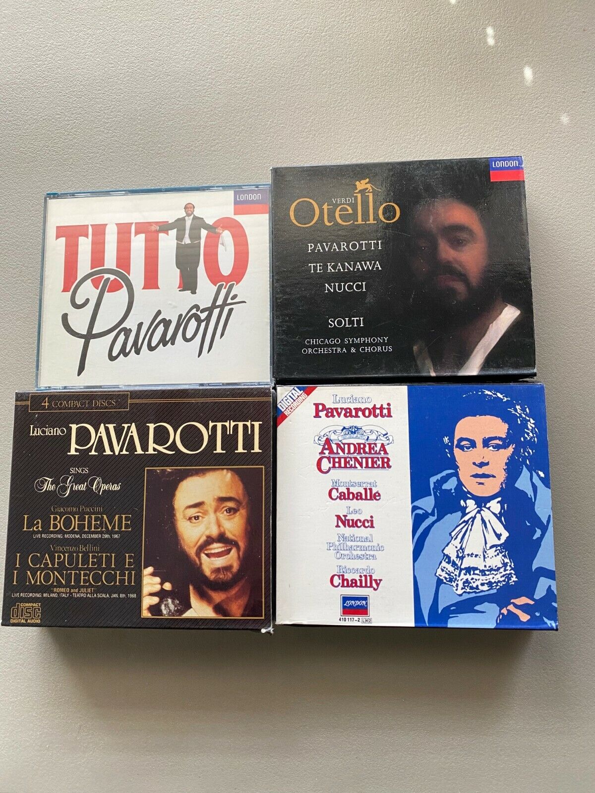 Luciano Pavarotti CD Box Sets Lot of 4