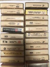 Vintage 8 track tapes Lot of 22 Various artists/genres Untested picture