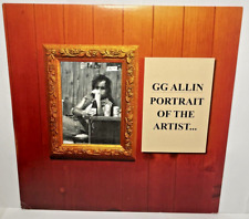 GG Allin LP * Charcoal Vinyl Record * Portrait of the Artist... 