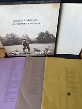 George Harrison ,All Things Must Pass 1970 Apple 1st US Press. EX/VG. +Poster picture