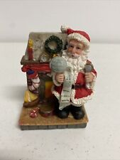 Ks Collection Christmas Santa and Fireplace Figurine Globe Drum List Wreath Boat picture