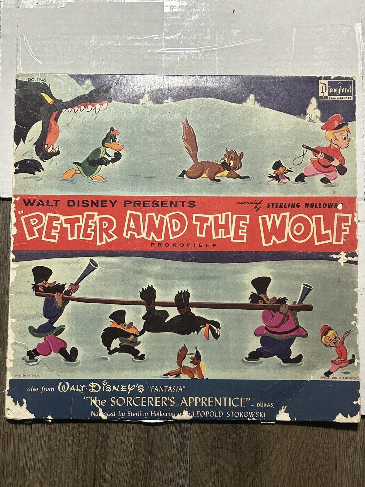 Walt Disney Presents Peter and the Wolf  & the Sorcerer’s Apprentice Vinyl 1242