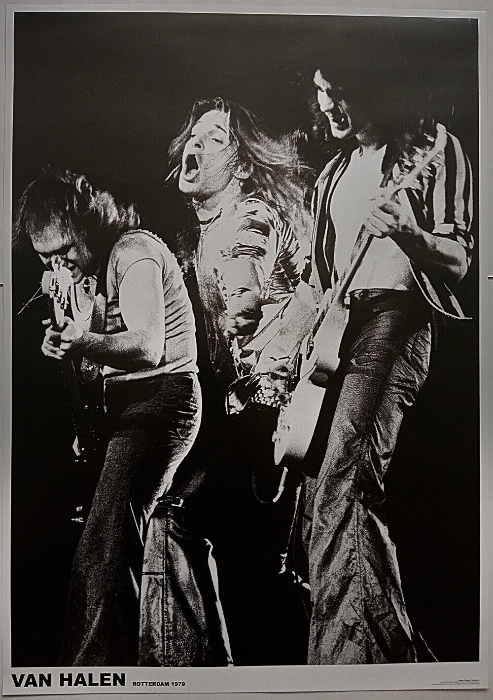 VAN HALEN Poster David Lee Roth, Eddie Van Halen On Stage, Rotterdam 1979