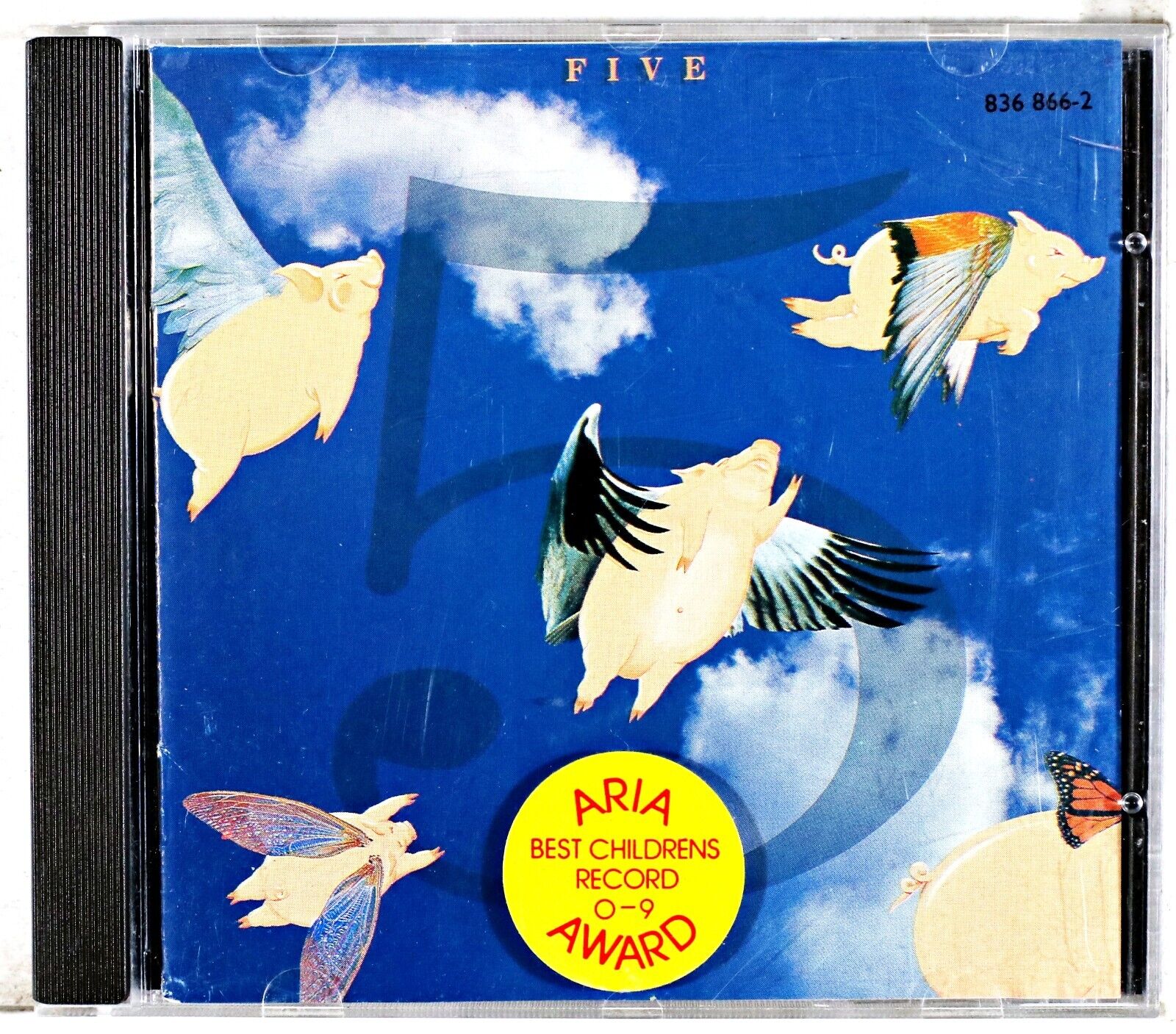 Five CD Album 1989 ABC Kids Grace Knight Joan Sydney Sally Dodds No Aria Sticker