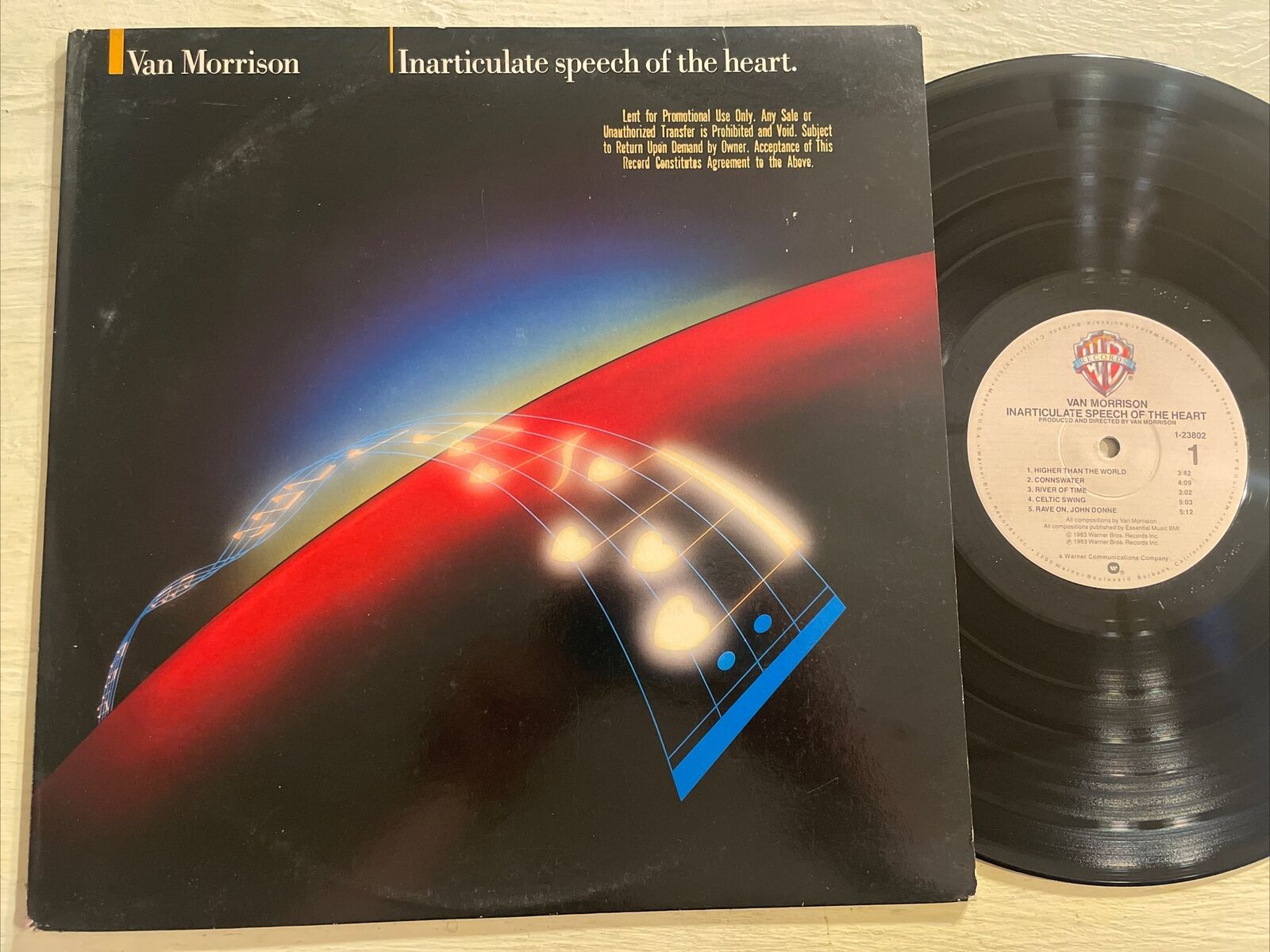 Van Morrison Inarticulate Speech Of The Heart LP Warner Bros. 1983 Promo EX