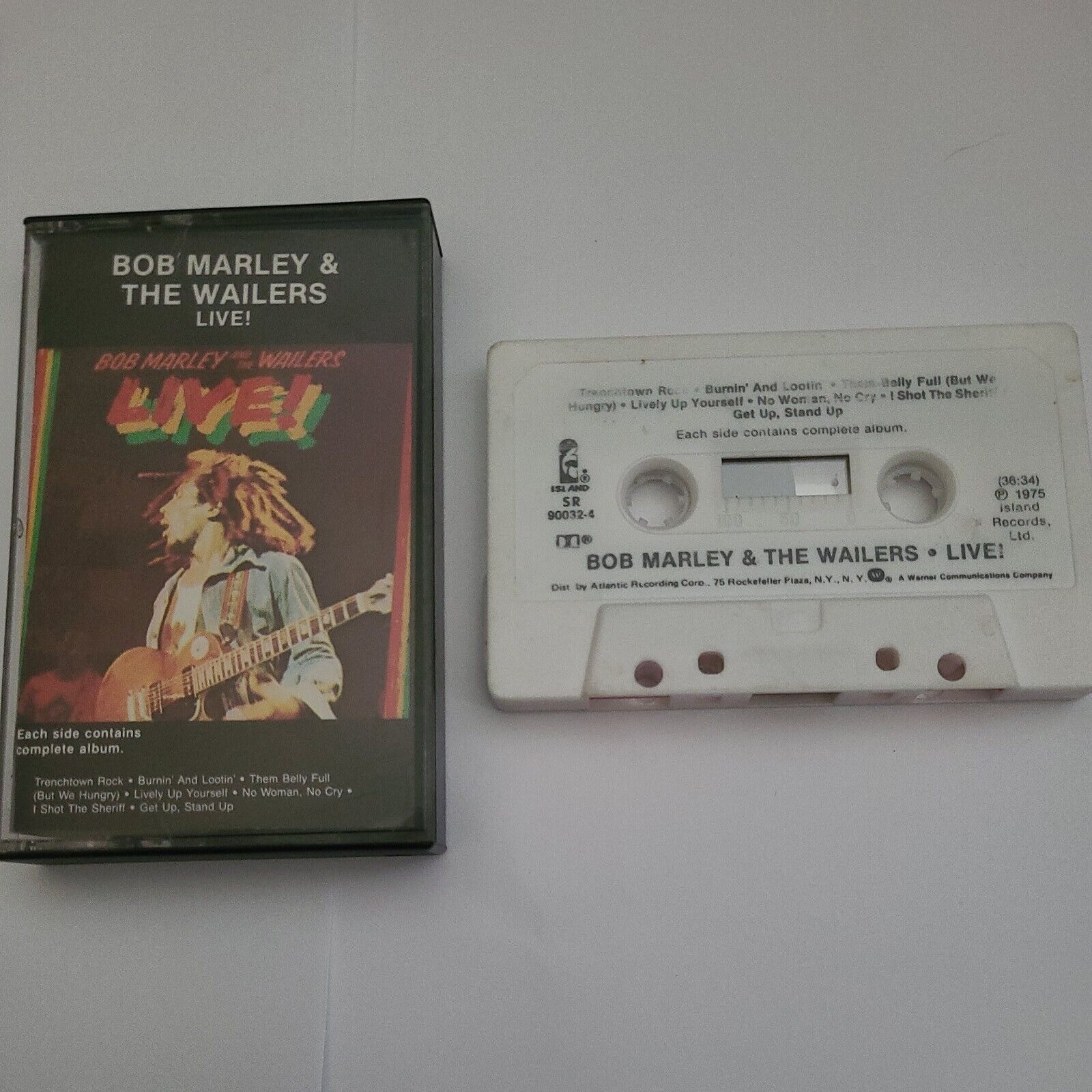 🔥Bob Marley and The Wailers Live Cassette 1975 Original Version vintage tested 